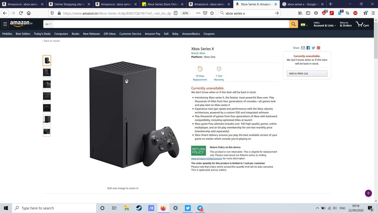 Xbox Series X Sells Out On Amazon India Within 15 Minutes Of Pre Orders Going Live The Mako Reactor