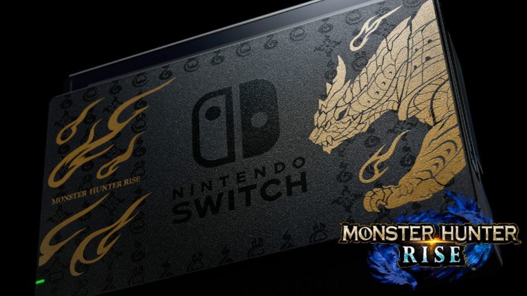 Monster Hunter Rise Nintendo Switch Limited Edition Console and Pro